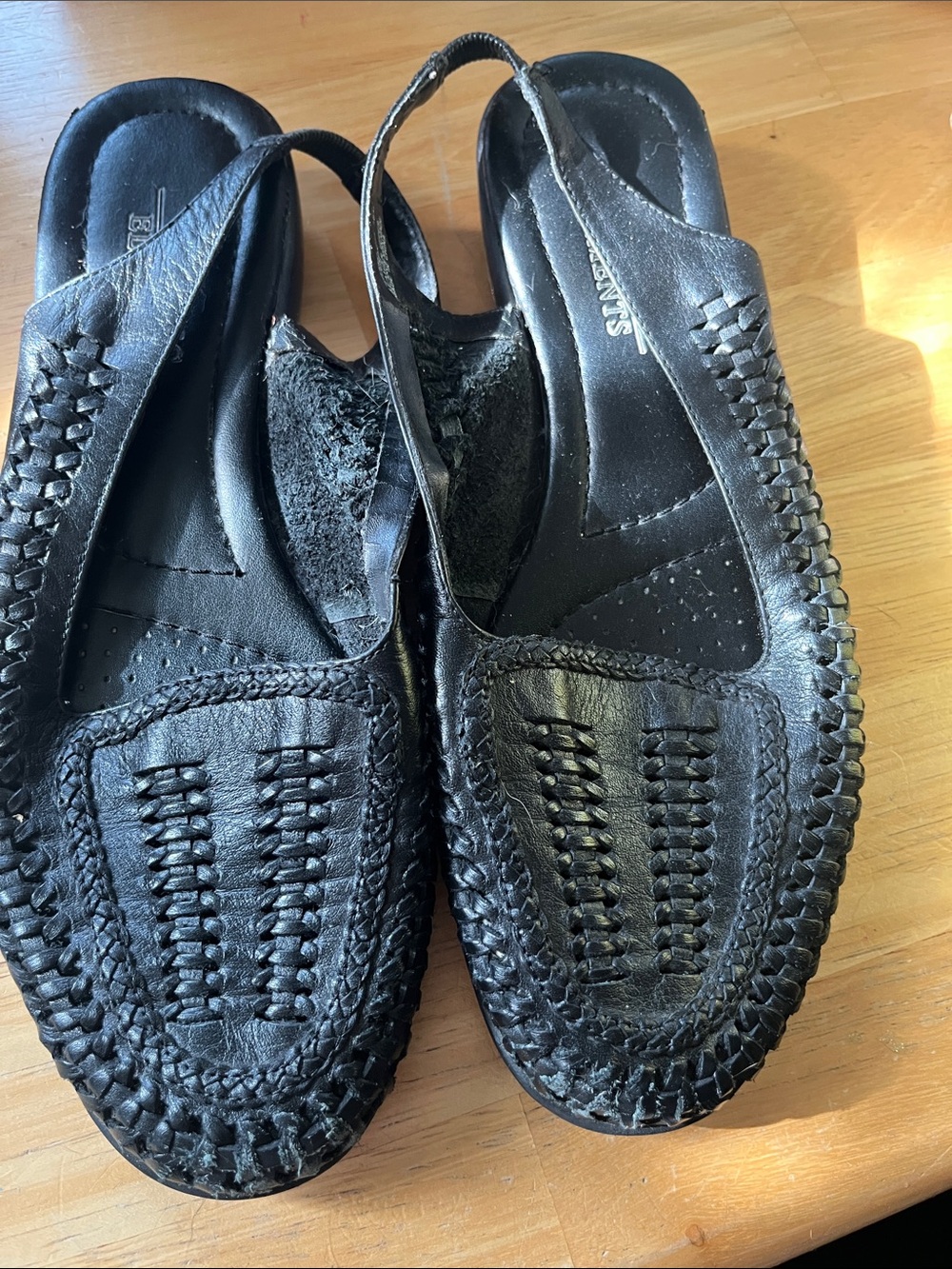 Classic Black Leather Flats from Classic Elements